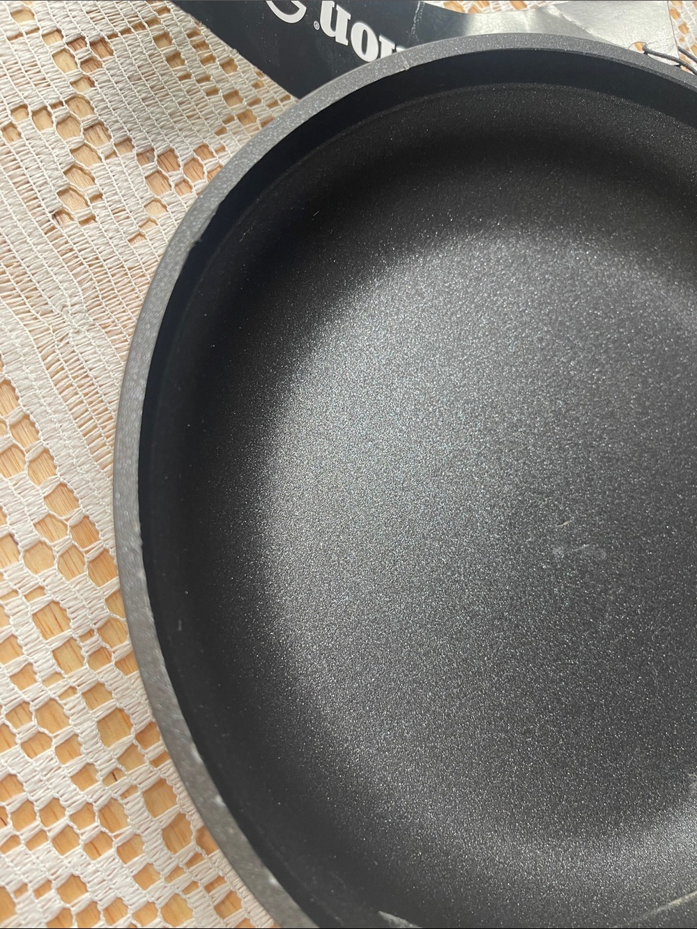 Calphalon Black Nonstick Skillet with Silver Handle - Picture 4 of 10